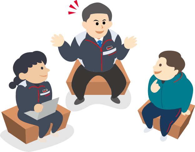 スタッフのイラスト